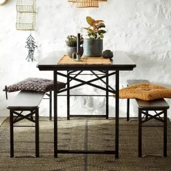 Tafelloper Striped Burnt Orange Madam Stoltz