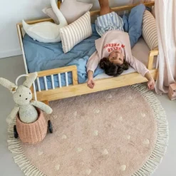 Tapis Petit Rond Vloerkleed Fleur 120X120Cm