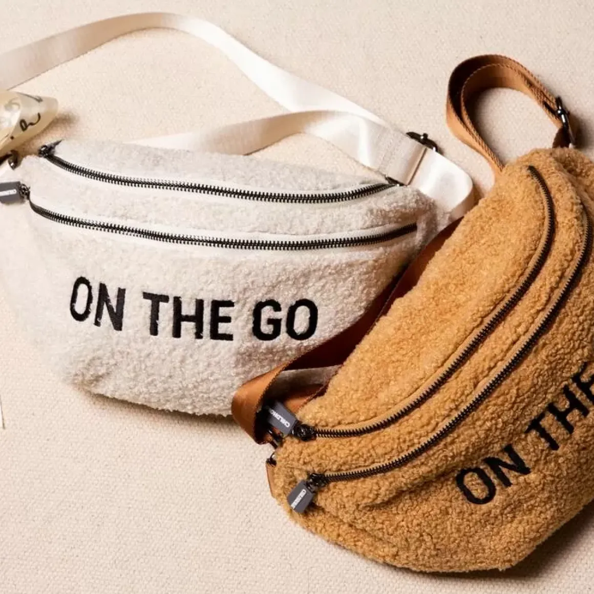 Tasje On The Go Teddy Beige Childhome