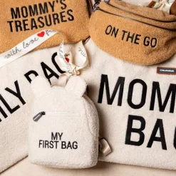 Tasje On The Go Teddy Beige Childhome