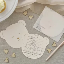 Teddy Bear Babyshower Invulkaarten - Schattig & Speels