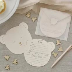 Teddy Bear Babyshower Invulkaarten - Schattig & Speels