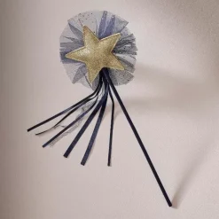 Toverstaf Gouden Ster Velvet Blauw Ginger Ray