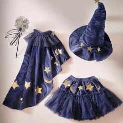 Toverstaf Gouden Ster Velvet Blauw Ginger Ray