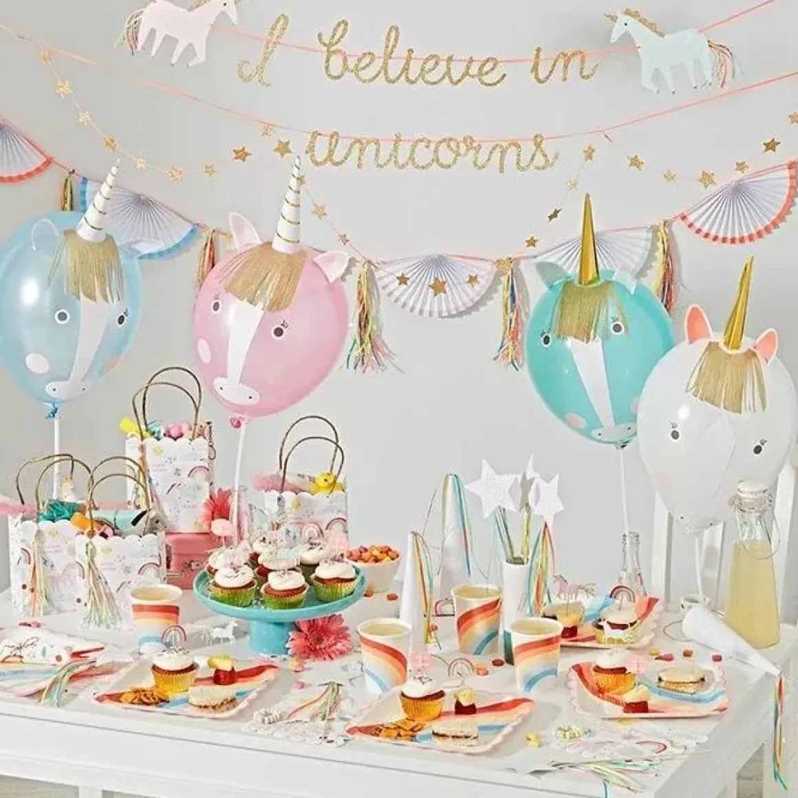 Unicorn Feesthoedjes (8St)