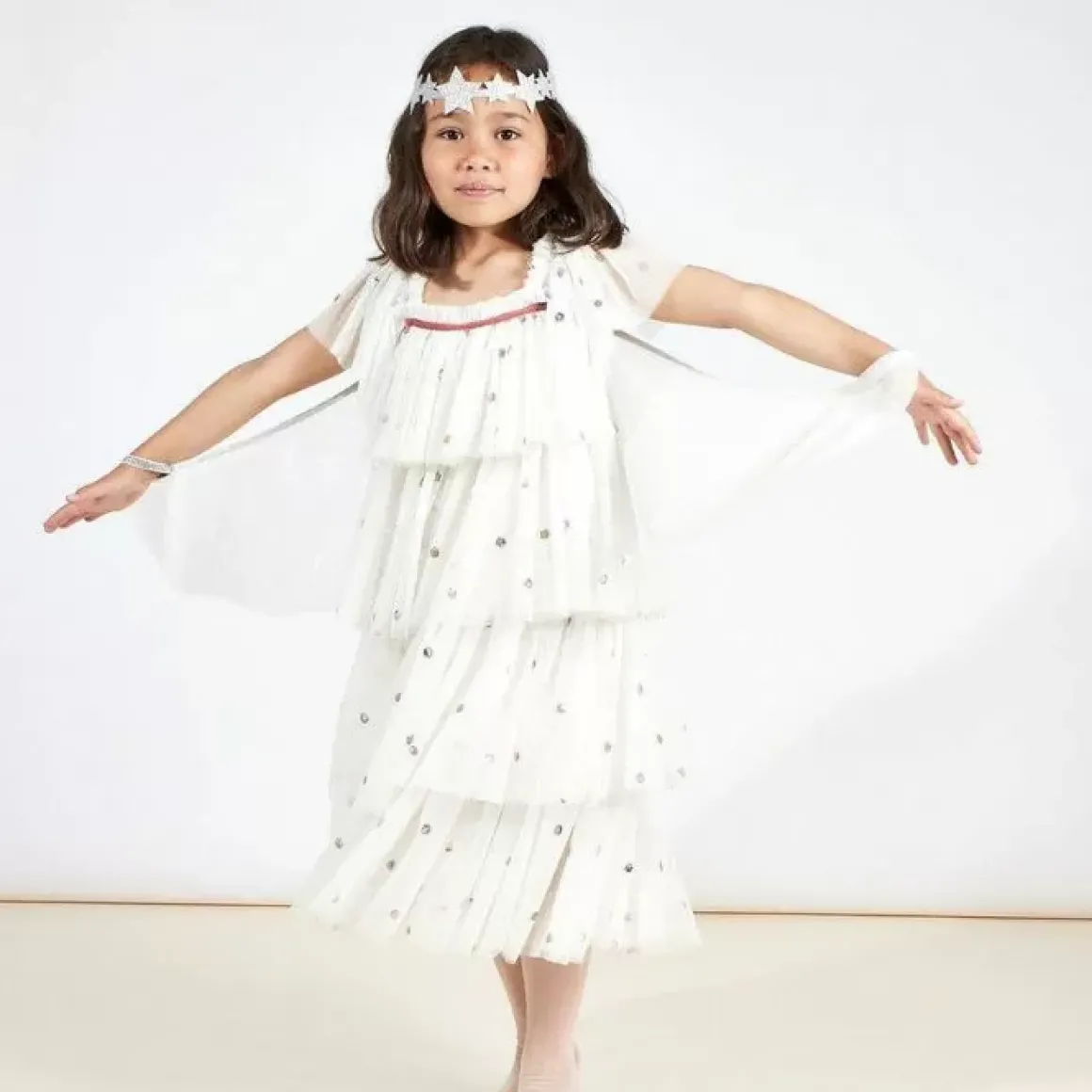 Verkleedset Engel Pailletten (3-4 Jaar) Meri Meri