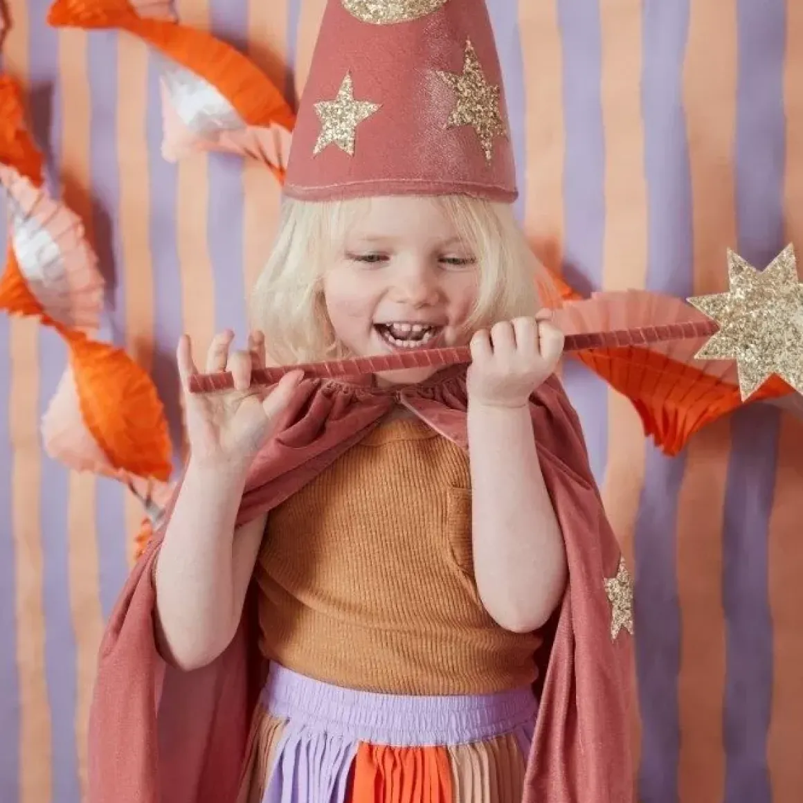 Verkleedset Tovenaar Velvet Roze (3-6 Jaar) Meri Meri