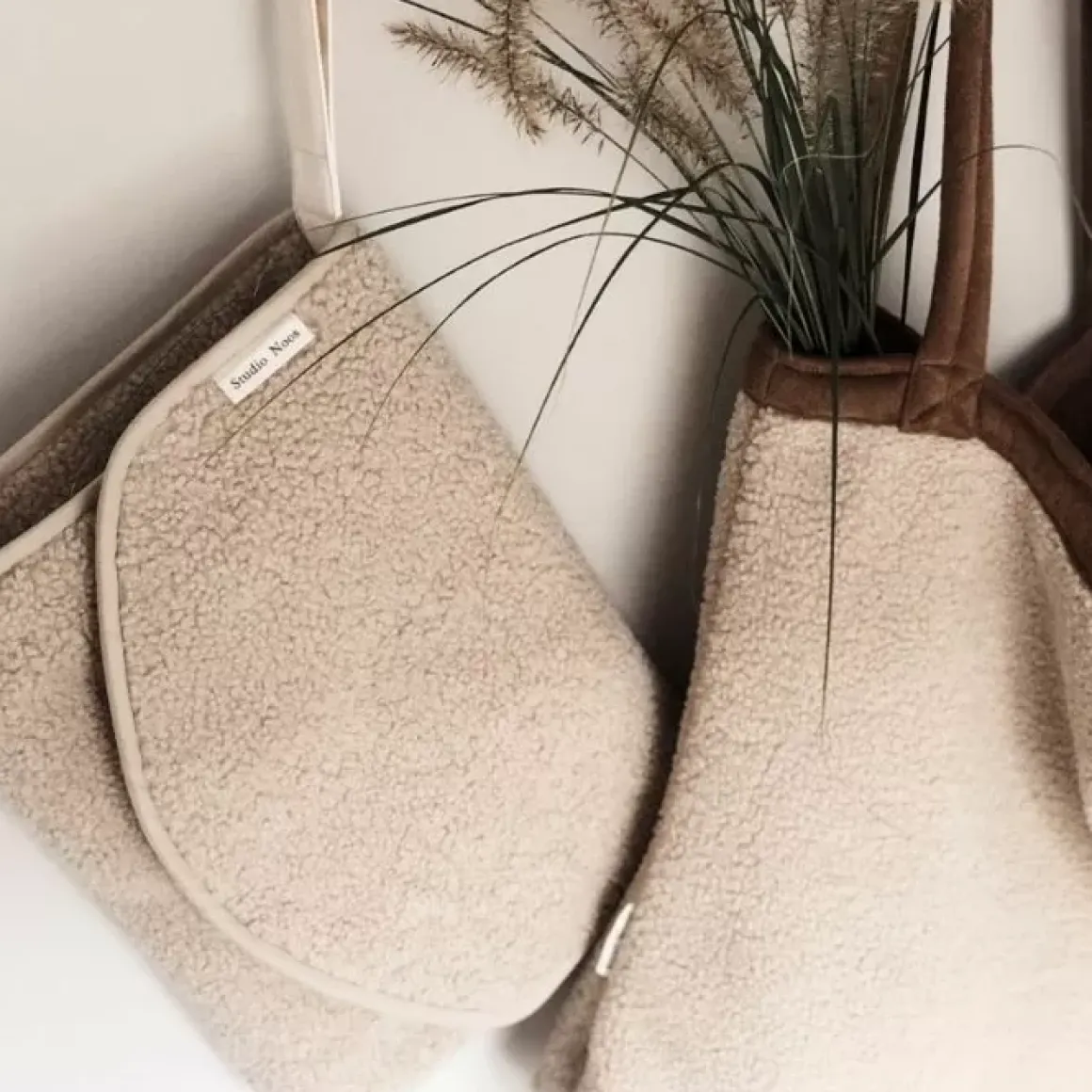 Verschoonmatje Chunky Teddy Ecru Studio Noos