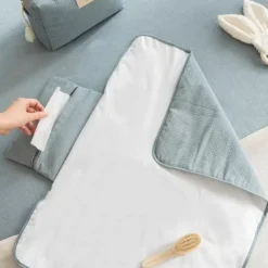 Verschoonmatje Mozart Stone Blue Nobodinoz