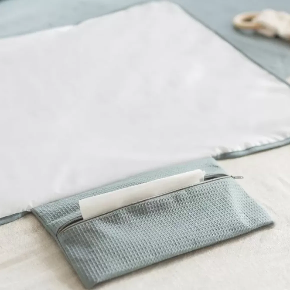 Verschoonmatje Mozart Stone Blue Nobodinoz