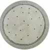 Vloerkleed Anna Dots Cream Rond (110Cm) Tapis Petit