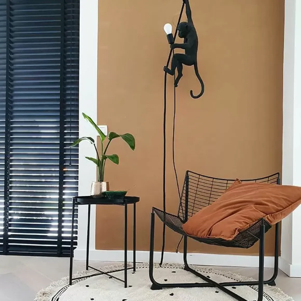 Vloerkleed Anna Dots Cream Rond (110Cm) Tapis Petit