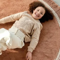 Vloerkleed Anna Old Pink Rond (110Cm) Tapis Petit