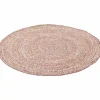 Vloerkleed Jute Rond Roze (110Cm) Kidsdepot