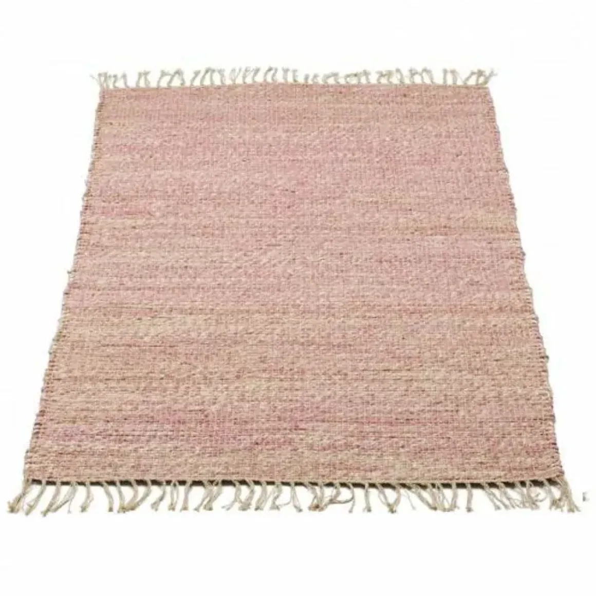 Vloerkleed Jute Roze (90X180Cm) Kidsdepot