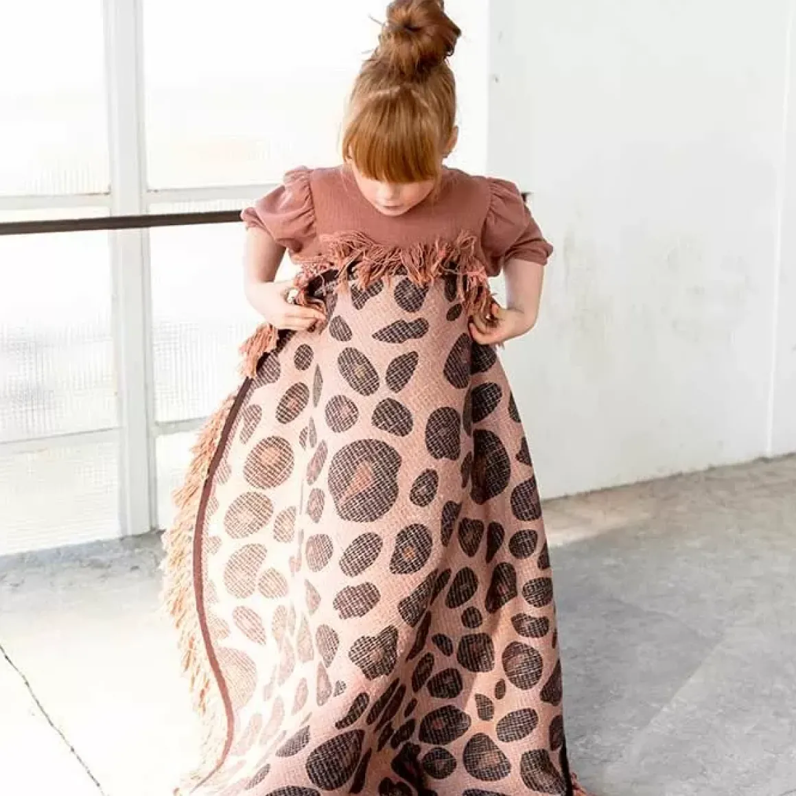 Vloerkleed Leopard Roze Rond (120Cm) Tapis Petit