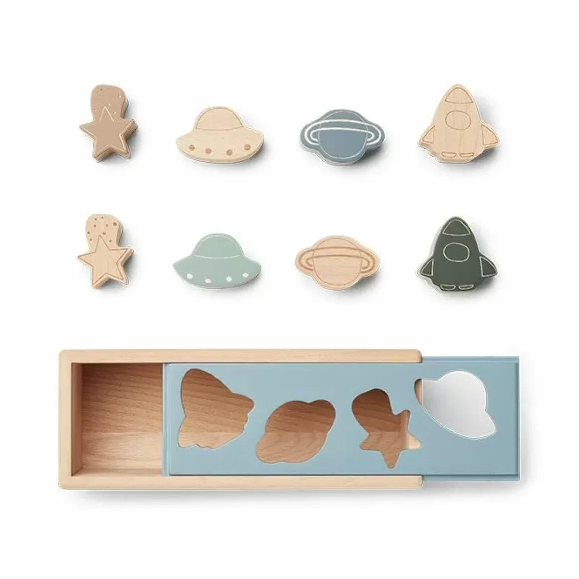 Vormenstoof Midas Space Blue Fog Multi Mix Liewood