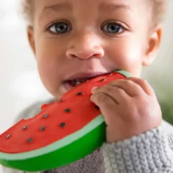 Wally The Watermelon - Natuurlijke Rubberen Bijtspeeltje Voor Babys | Kidsdeco.Nl