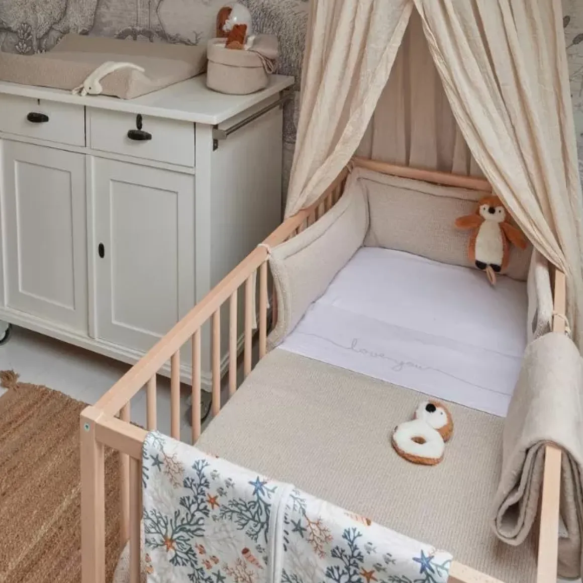 Wieglaken Love You Nougat Jollein