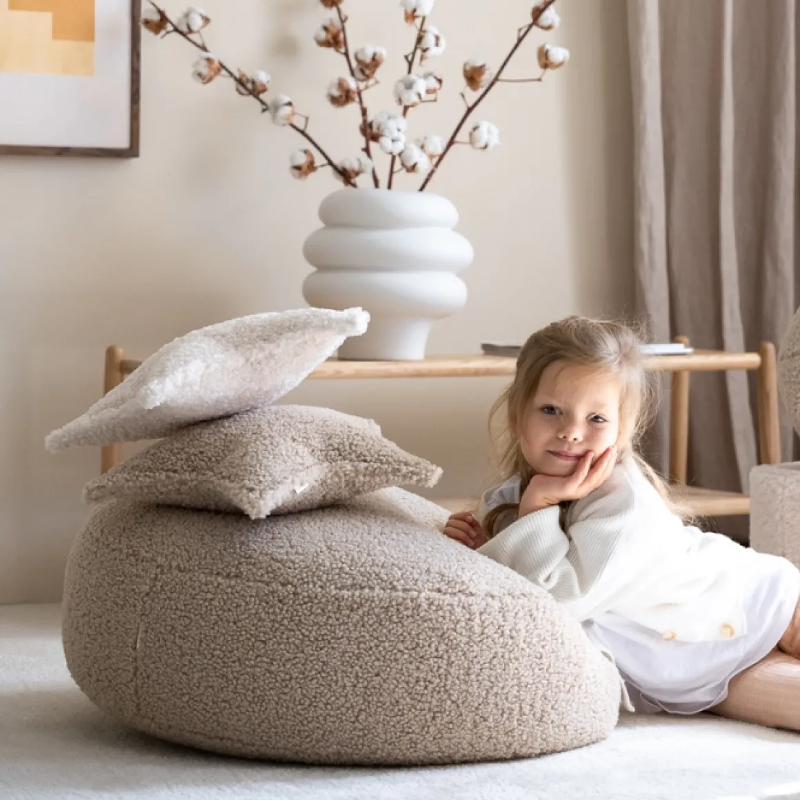 Wigiwama Poef Biscuit