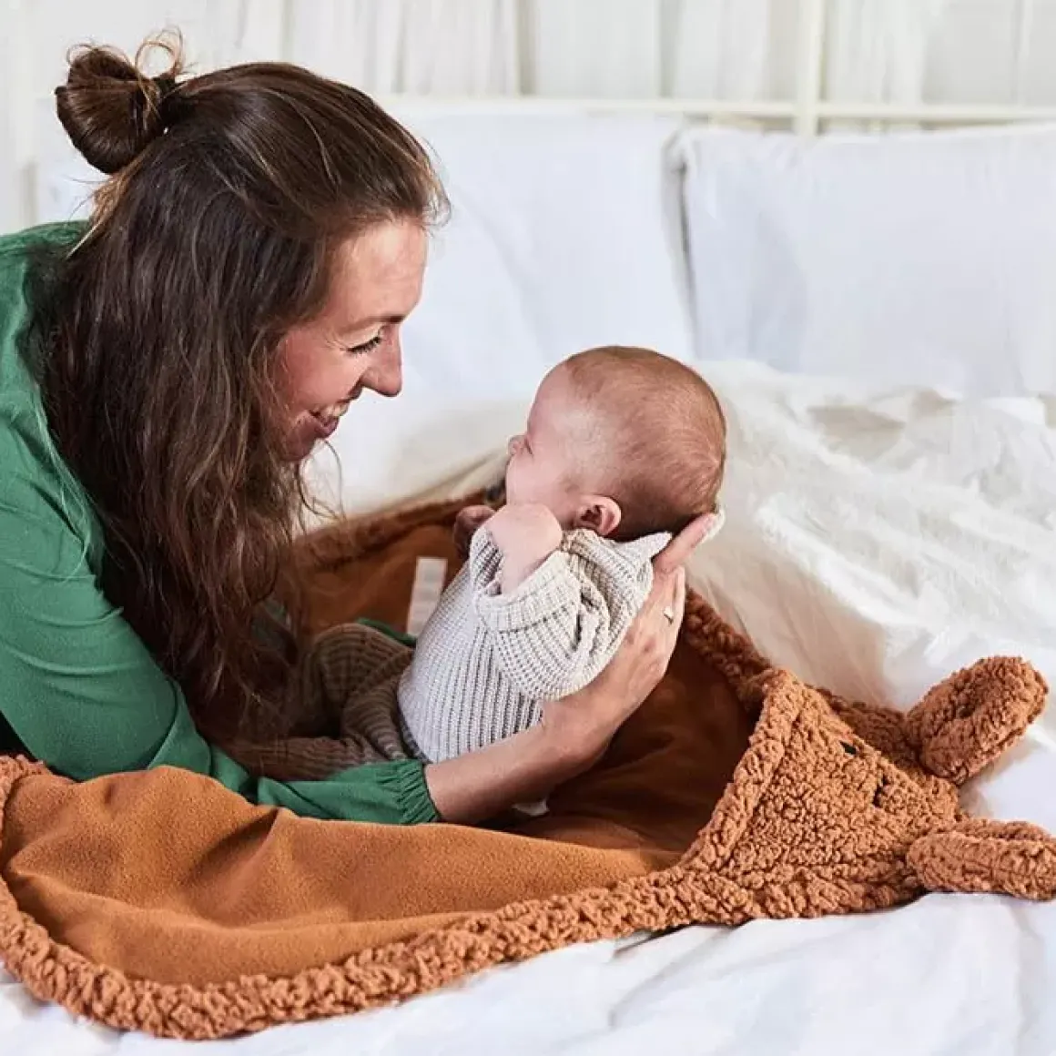 Wikkeldeken Bunny Caramel Jollein