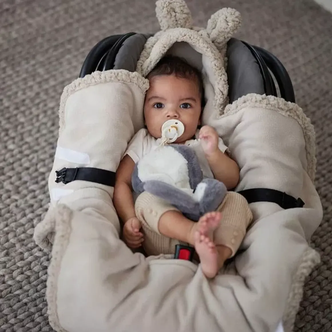 Wikkeldeken Bunny Nougat Jollein