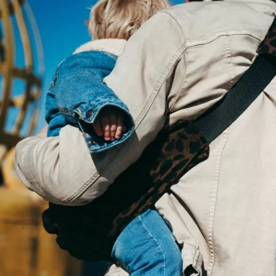 Wildride Peuter Draagzak Print Brown Leopard