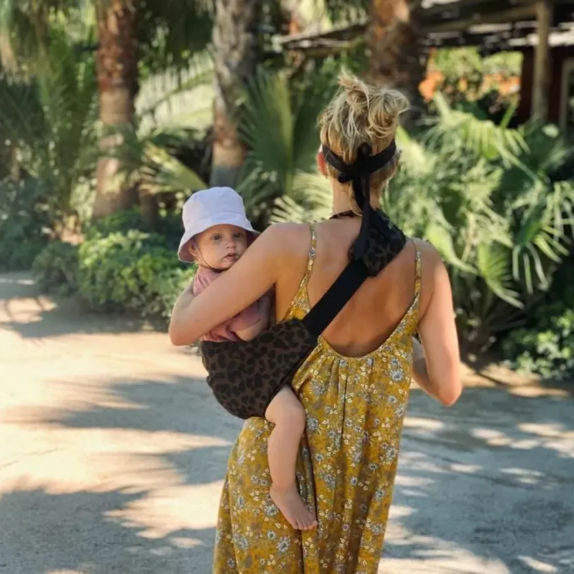 Wildride Peuter Draagzak Print Brown Leopard