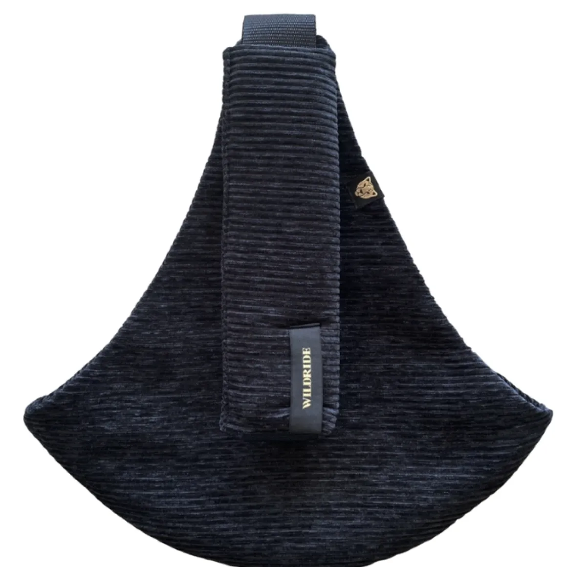 Wildride Peuter Draagzak Zwart Rib