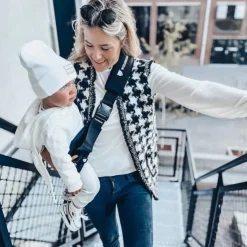 Wildride Peuter Draagzak Zwart Rib