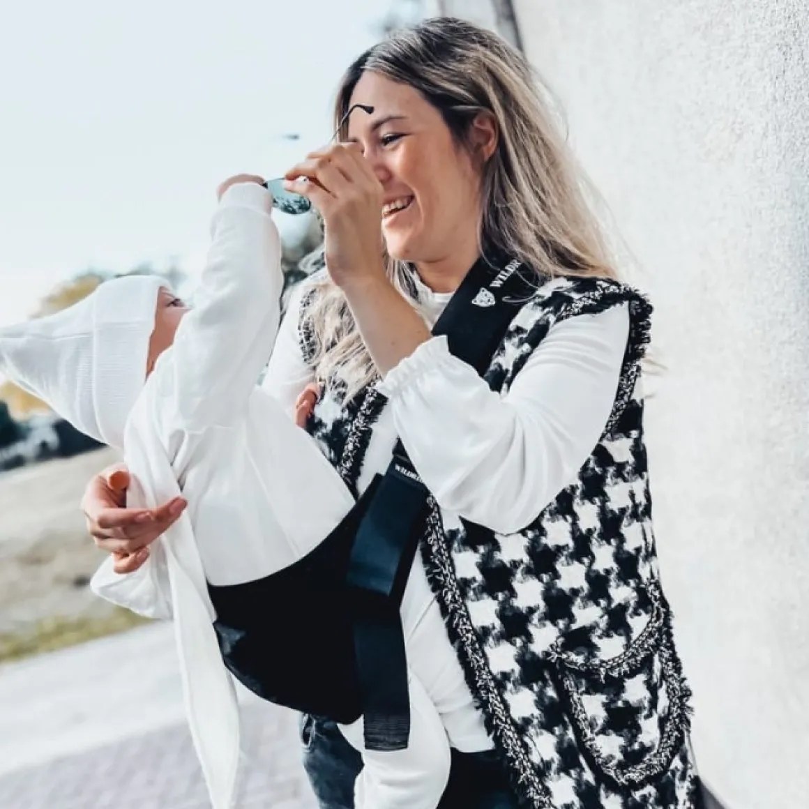 Wildride Peuter Draagzak Zwart Rib