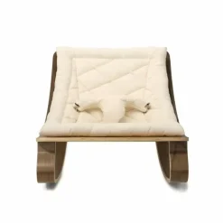 Wipstoeltje Levo Walnoothout Organic White Charlie Crane