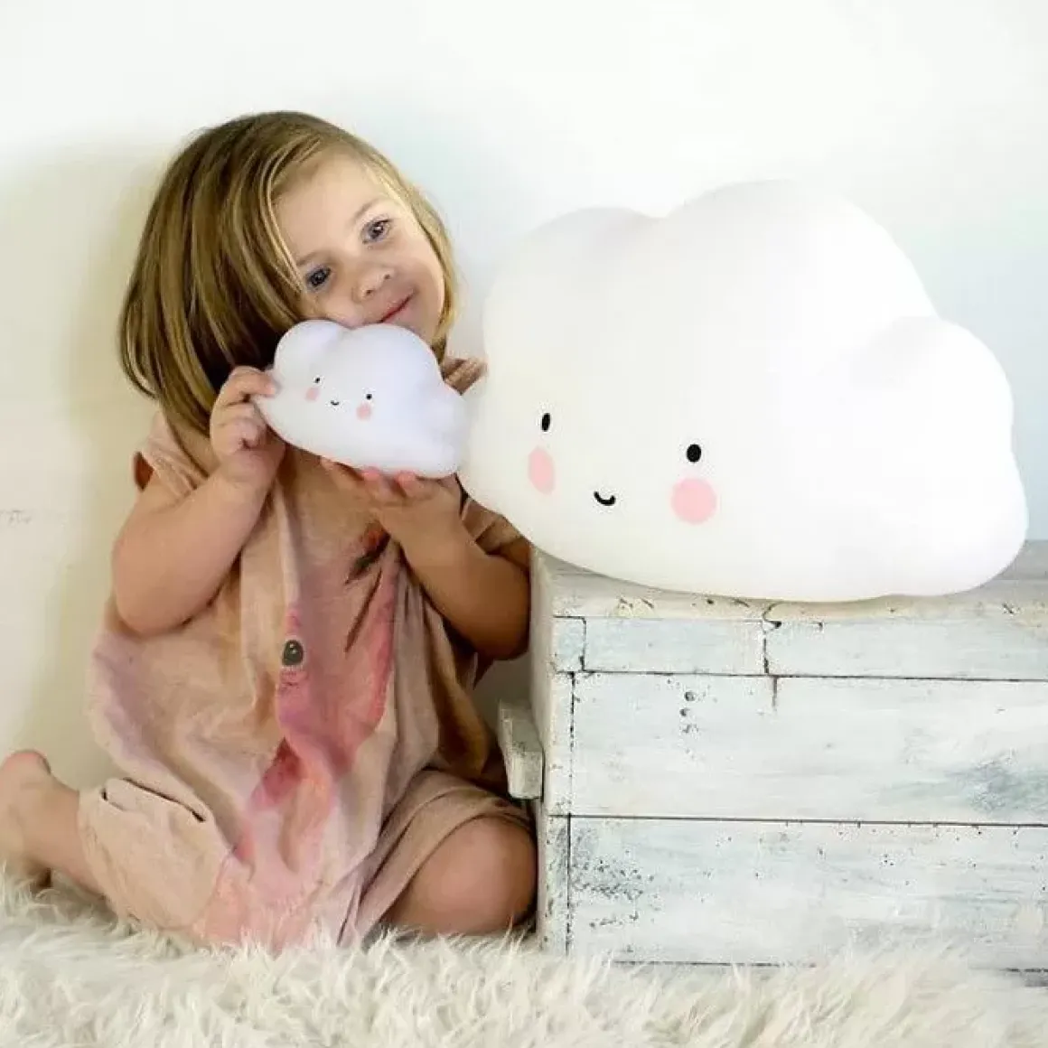 Wolklampje Wit Miniwolklampje Wit Mini A Little Lovely Company