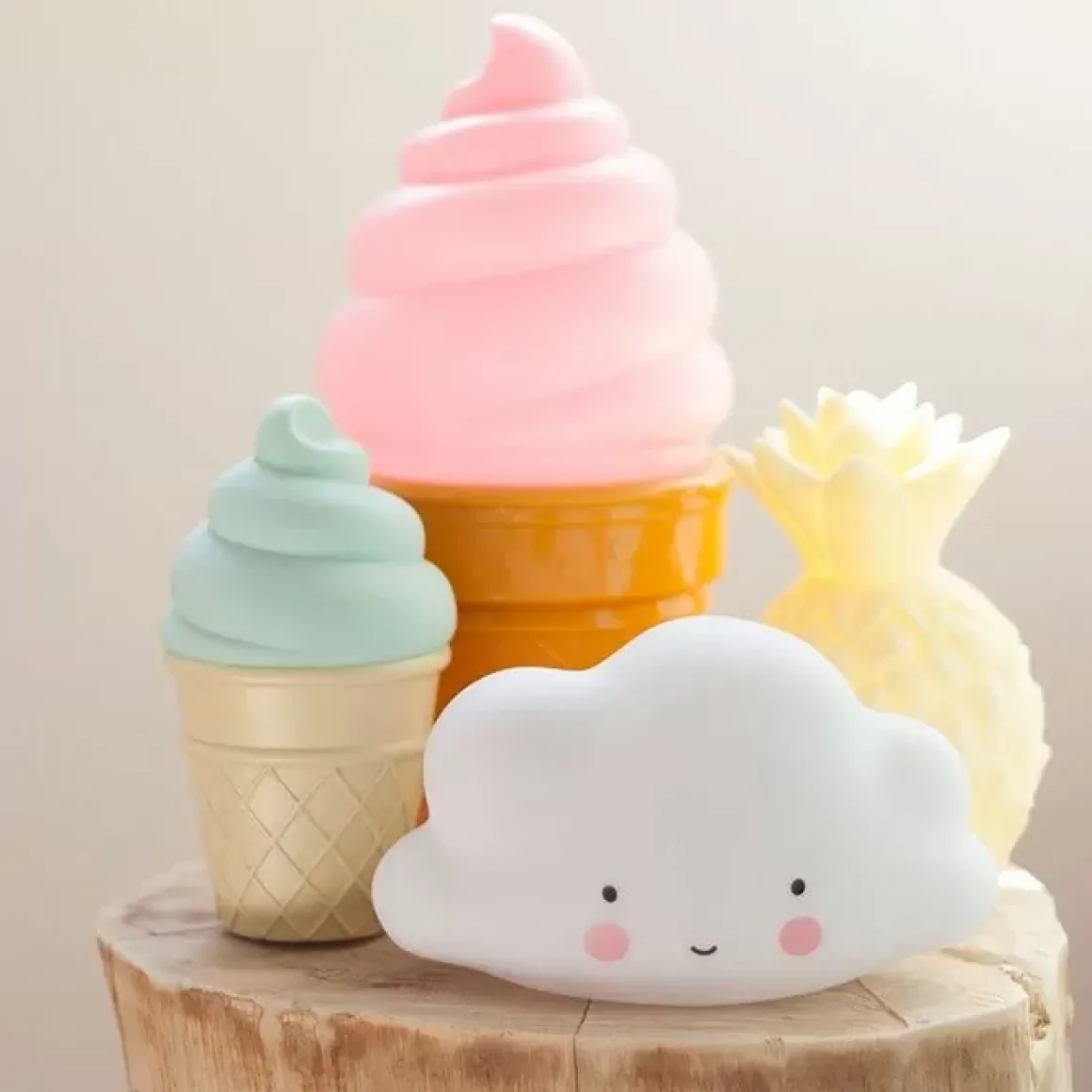 Wolklampje Wit Miniwolklampje Wit Mini A Little Lovely Company