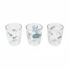 Yummy Mini Glazen Sea Friends Blue (3St)