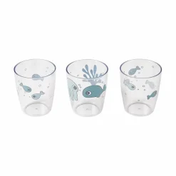 Yummy Mini Glazen Sea Friends Blue (3St)