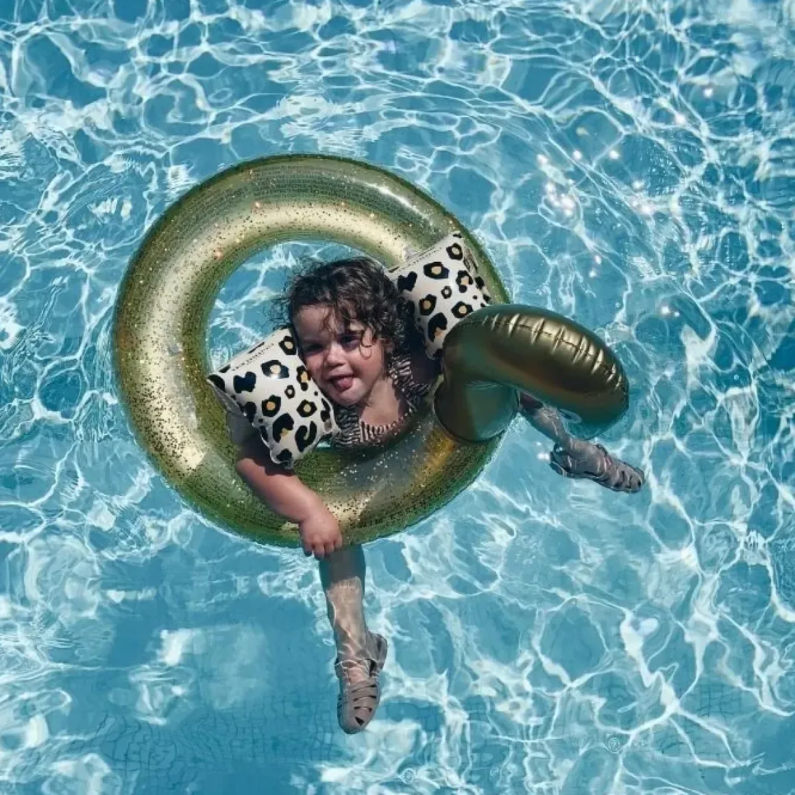 Zwembandjes Panter Beige (0-2 Jaar) Swim Essentials