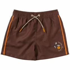 Zwembroek Stef In Solide Carob Bruin Bestellen - Salted Stories